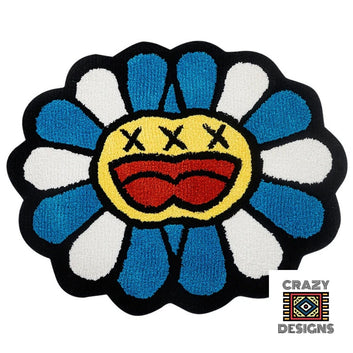 Custom Tufted 'Murakami' Double Sunflower Carpet Rug