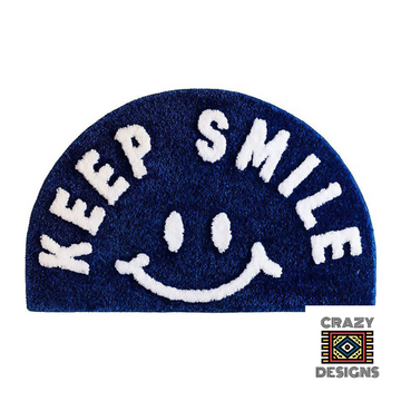 Custom Tufted "Lucky Day" And "Keep Smile" Non-Slip Plush Carpet Rugs