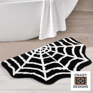 Custom Tufted Spider Cobweb Plush Non-Slip Carpet Rug