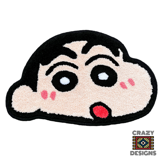 Custom Tufted 'Crayon Shin Chan' Cartoon Plush Carpet Rug