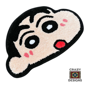 Custom Tufted 'Crayon Shin Chan' Cartoon Plush Carpet Rug