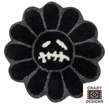 Custom Tufted Halloween Sunflower Non-Slip Carpet Rug