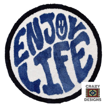 Custom Tufted "Enjoy Life" And "Your Own Style" Non-Slip Carpet Rugs