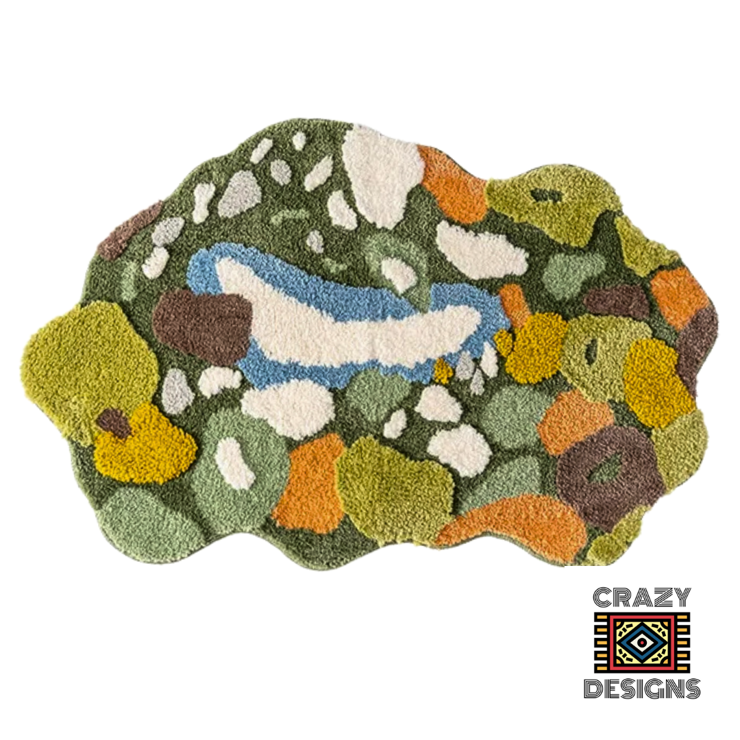 Custom Tufted 3D Multicoloured Nature Plush Carpet Rug