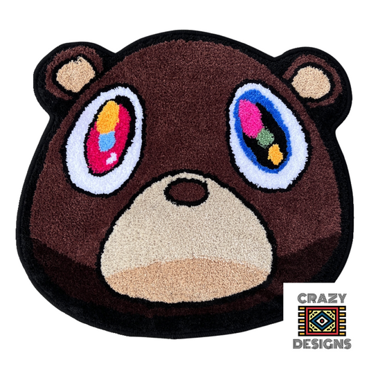 Custom Tufted Kanye West 3D 'Dropout Bear' Plush Carpet Rug