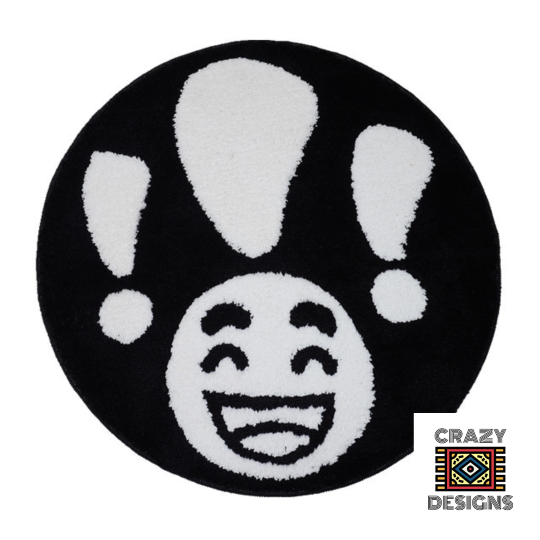 Custom Tufted Punctuation Mark Facial Expression Carpet Rugs