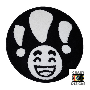 Custom Tufted Punctuation Mark Facial Expression Carpet Rugs