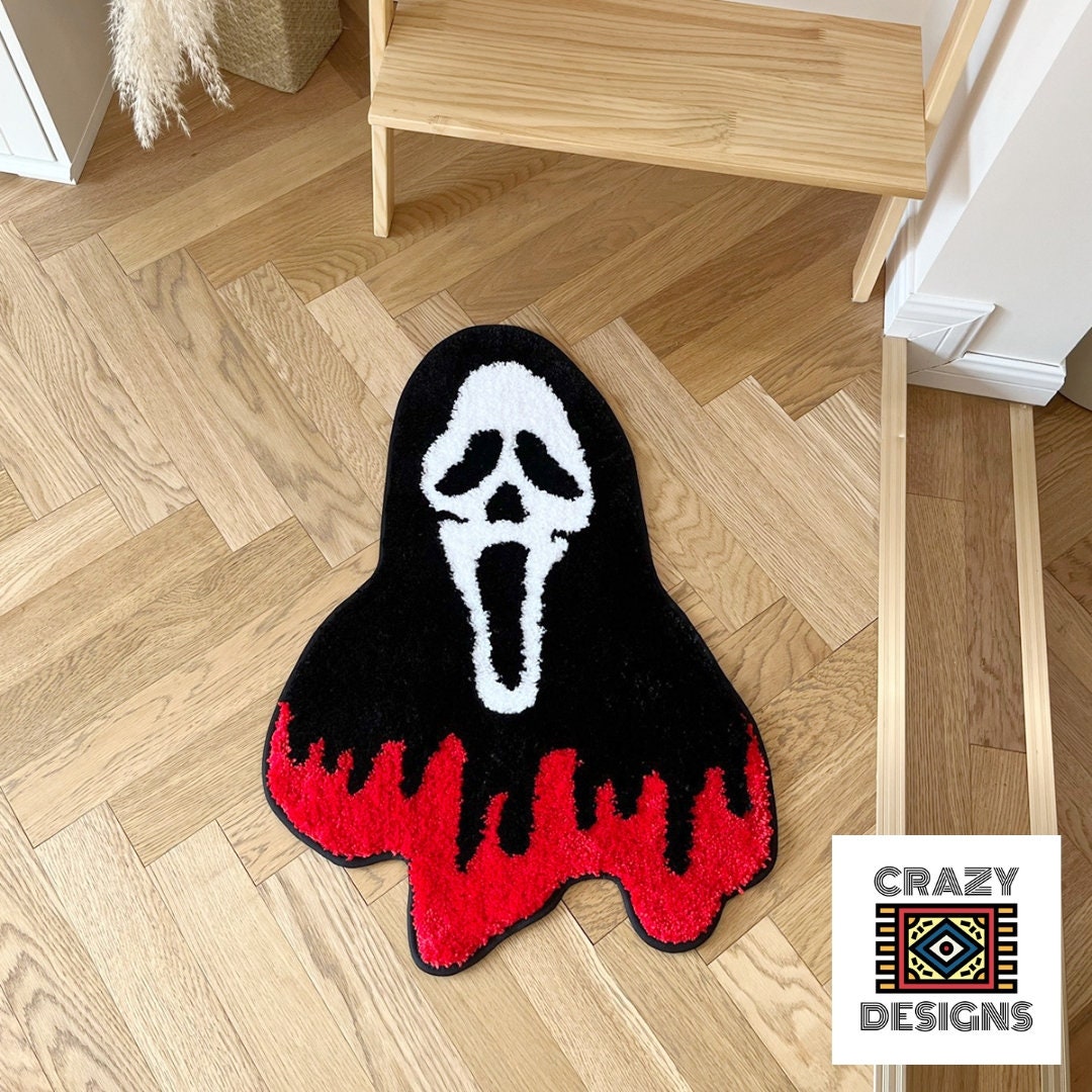 Ghost face selling scream rug Halloween handmade